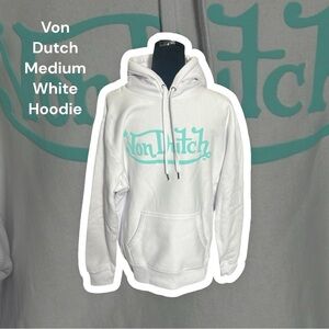 Von Dutch, Size Medium, White, Pull-Over Hoodie. New @29